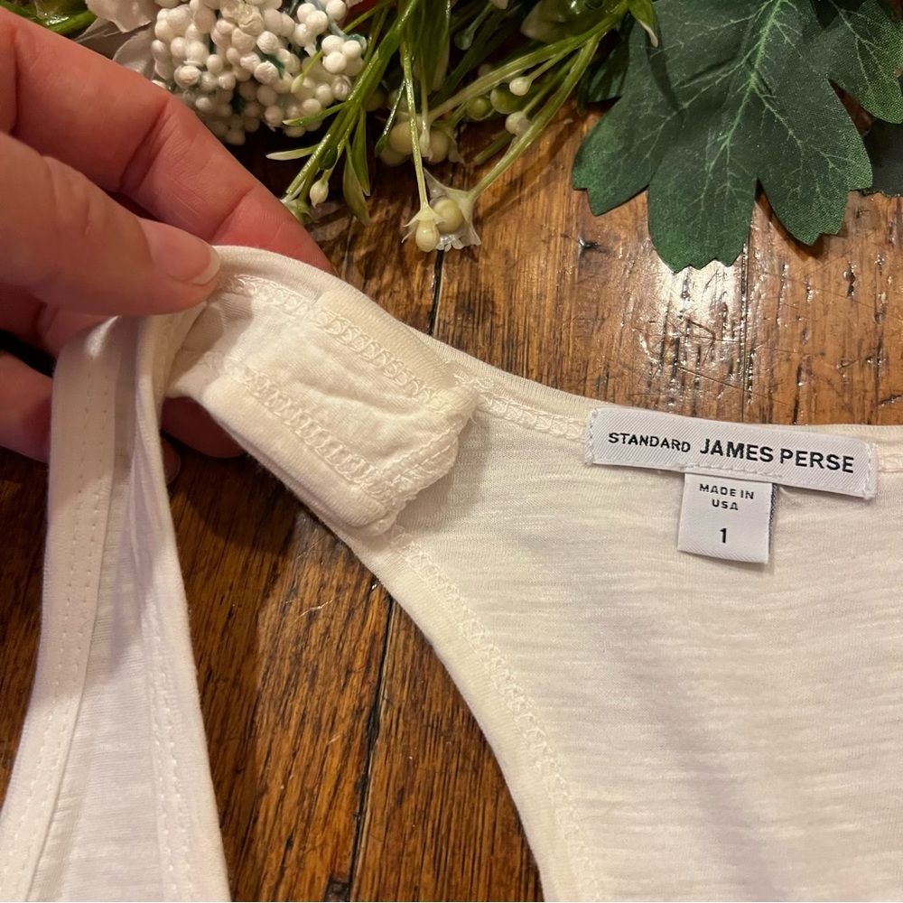 James Perse Ruched Tank Dress Racerback White - Picture 11 of 16